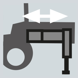 Bras stabilisateur à extension hydraulique